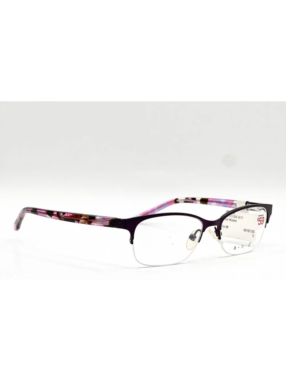 A New Day A3 1019 2545 Purple Authentic Eyeglasses 49-15-135